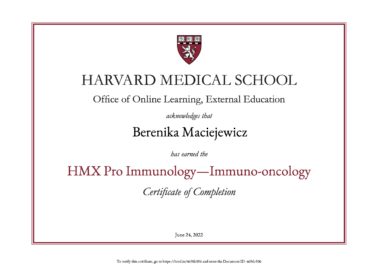 Berenika Maciejewicz Harvard Pro Immuno Oncology