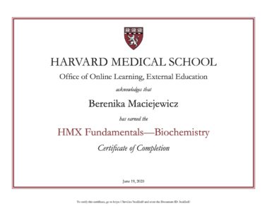 Berenika Maciejewicz Harvard University Biochemistry