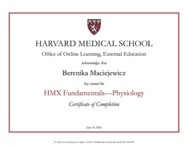 Berenika Maciejewicz Harvard University Physiology